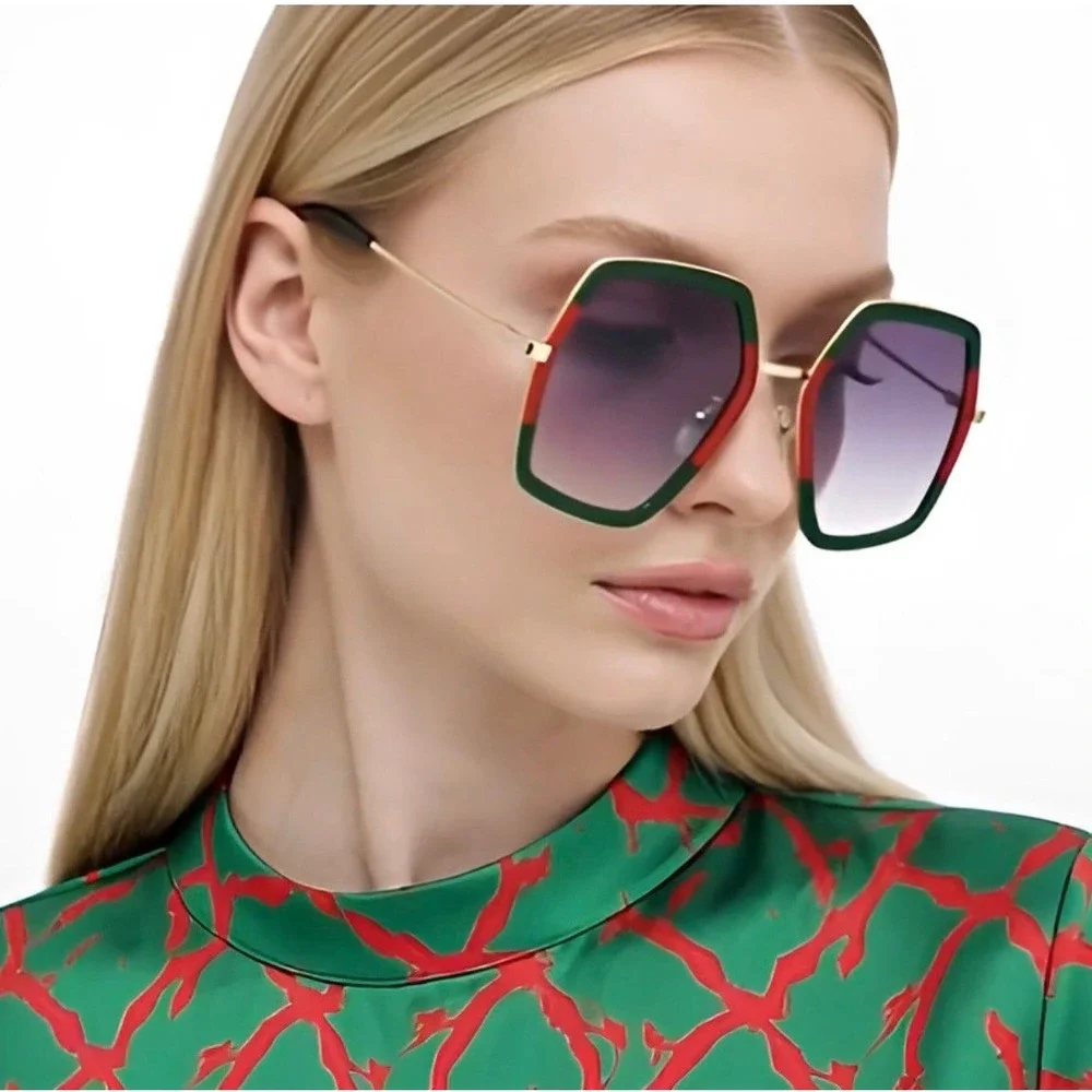 Novelty Sunglasses Oversized Square Sunglasses Women‎ Vintage Sunglass Fashion
